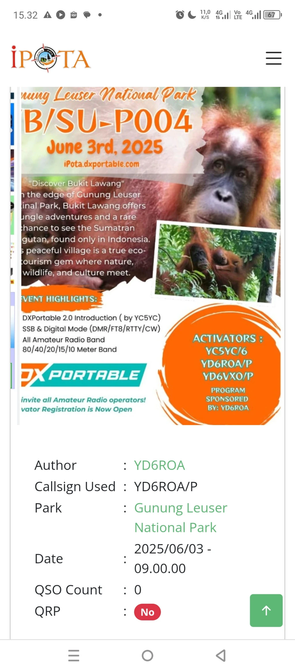 Gunung Leuser National Park by YD6ROA